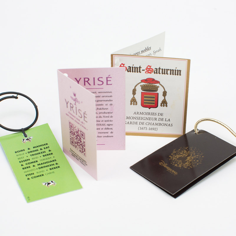 produits chromos tours de goulot cravates leaflet